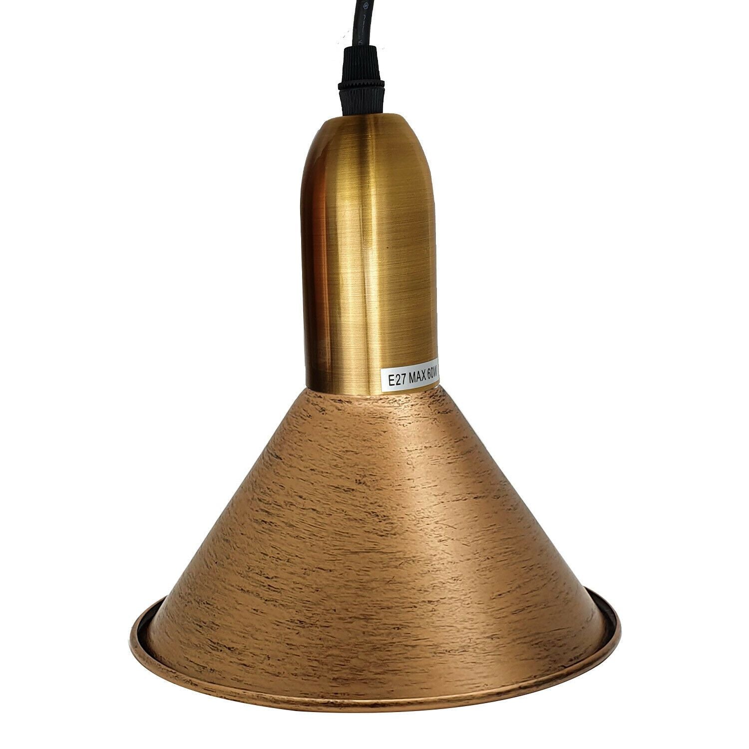 Brushed Copper 3 Point Multi Drop Outlet Ceiling Light~1584