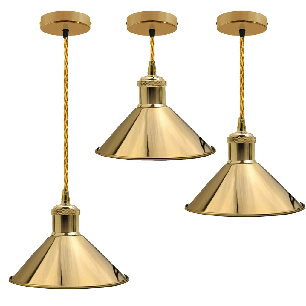 Pendant Lights In French Gold Golden Hanging Lights~1520