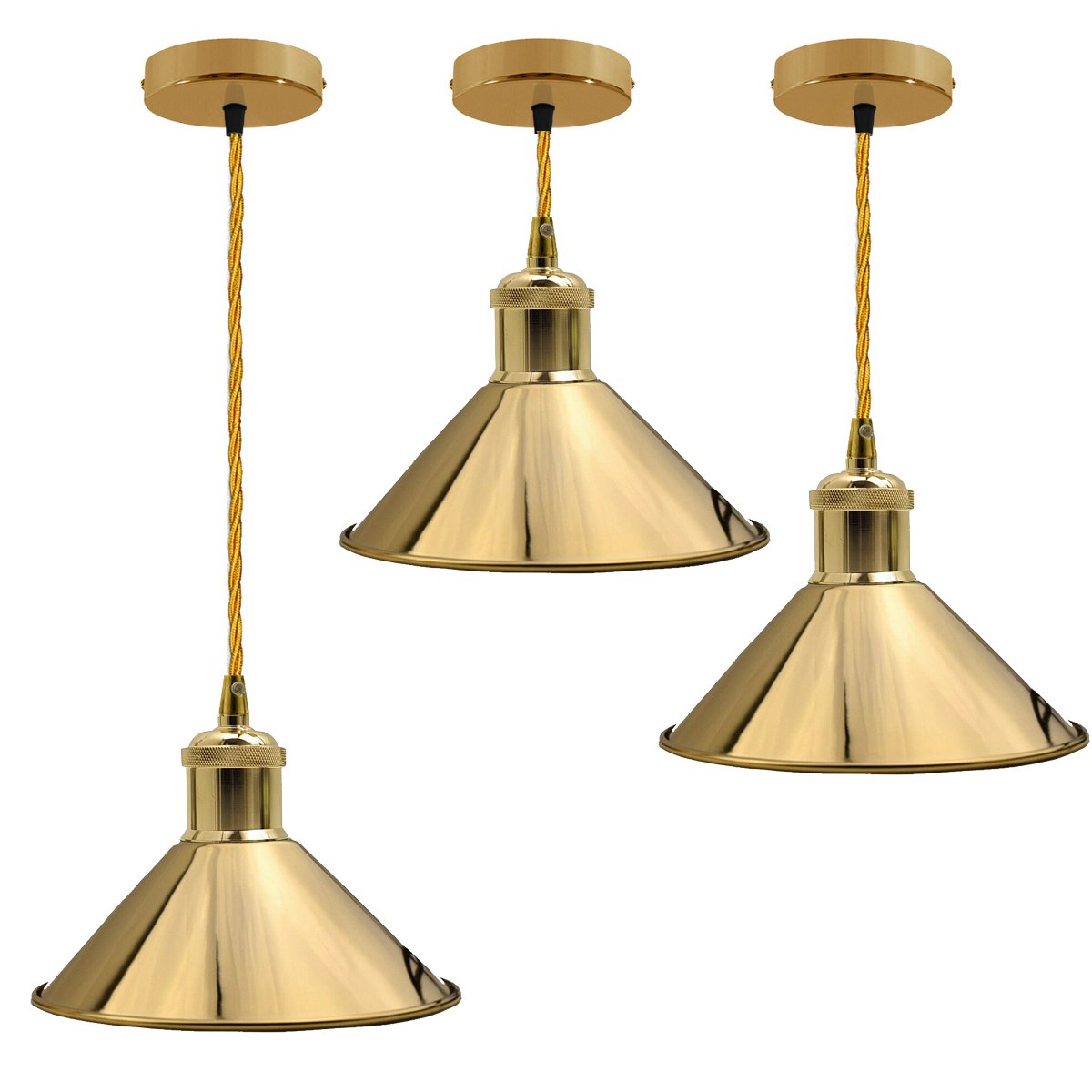 Pendant Lights In French Gold Golden Hanging Lights~1520