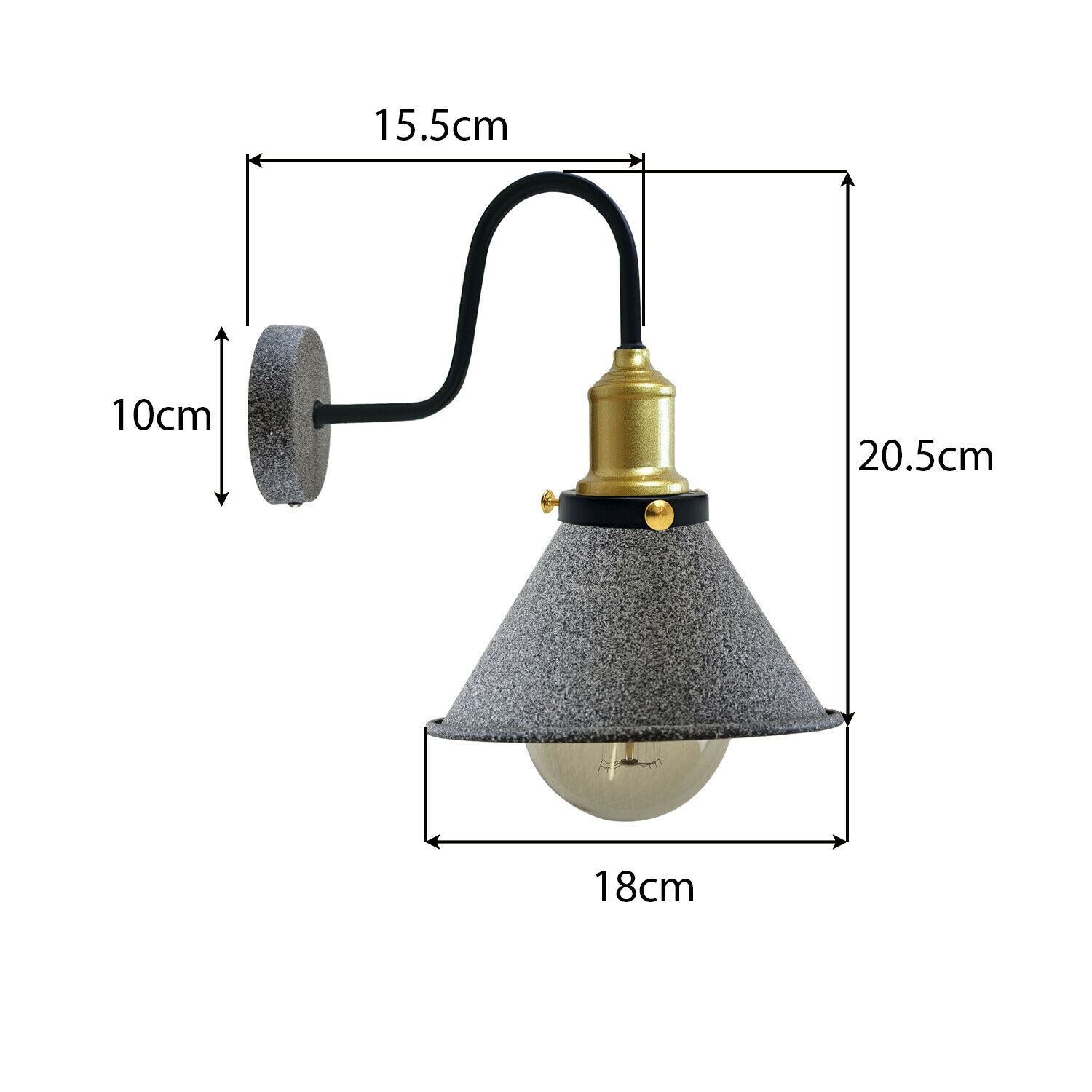 Modern Industrial Vintage Retro Rustic Sconce Wall Light Lamp Fitting