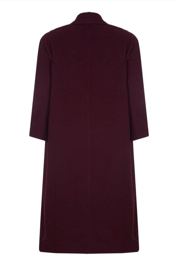 Curve Wool & Cashmere Blend Plus Size Long Coat