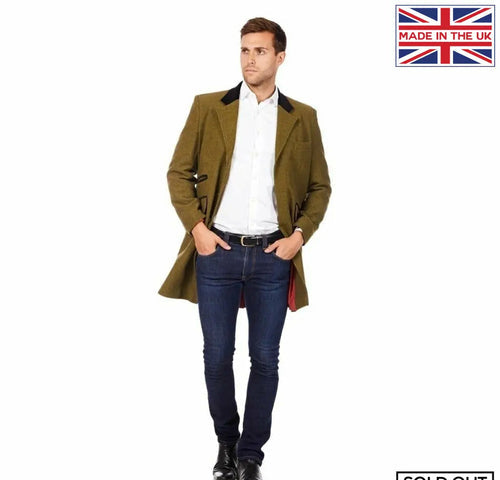 Herringbone Design Retro Mod Coat