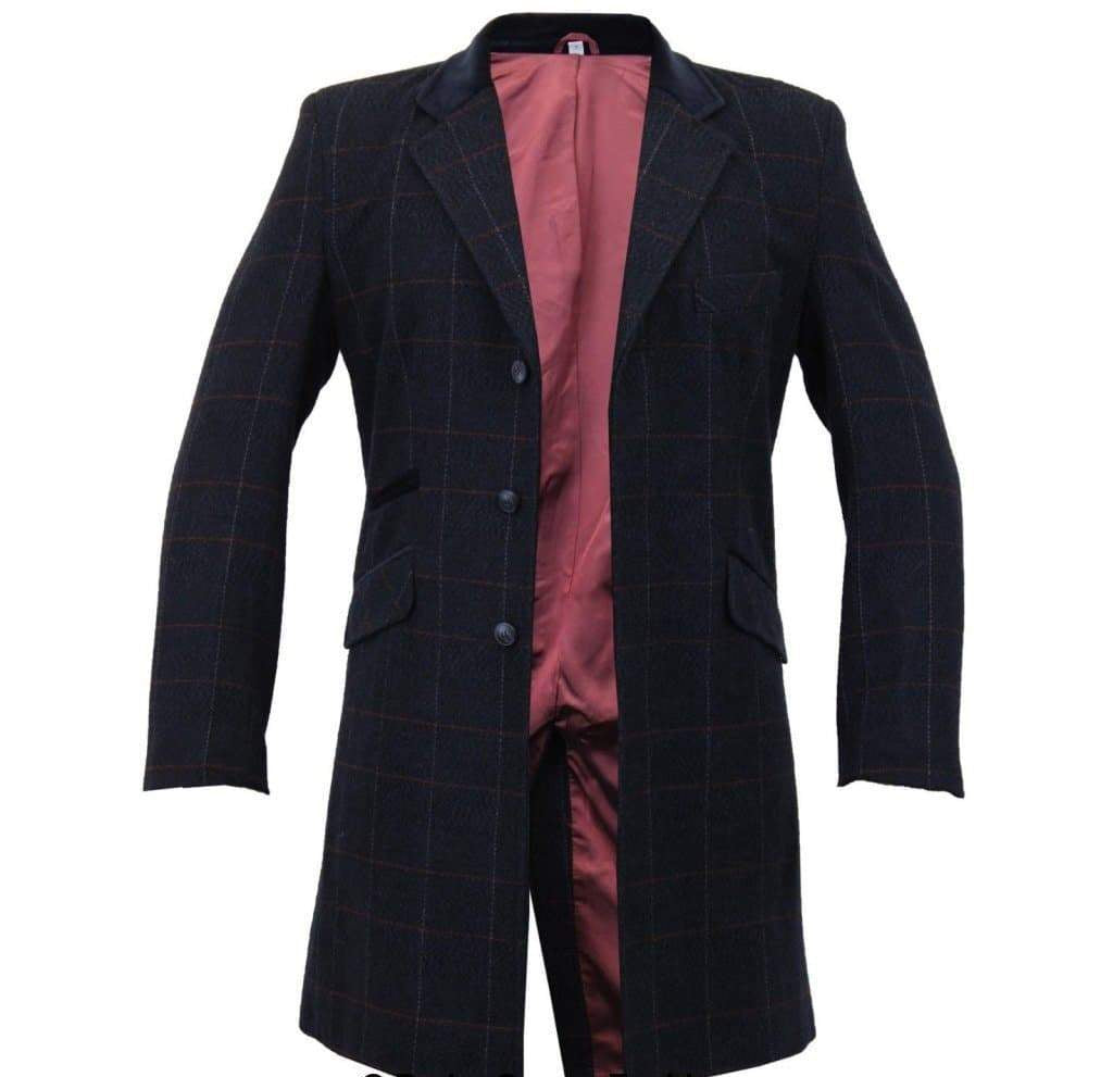 MAN Check Design Retro Mod Coat