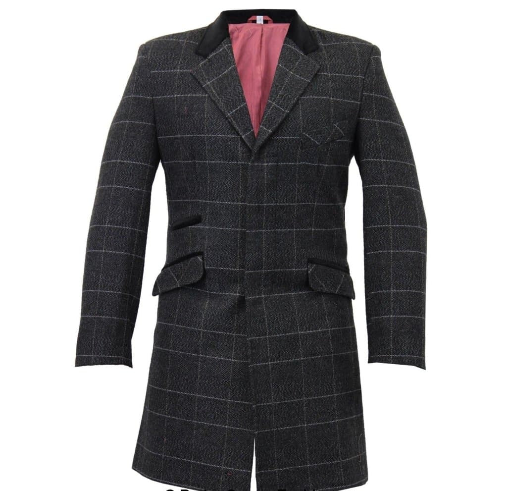 MAN Check Design Retro Mod Coat