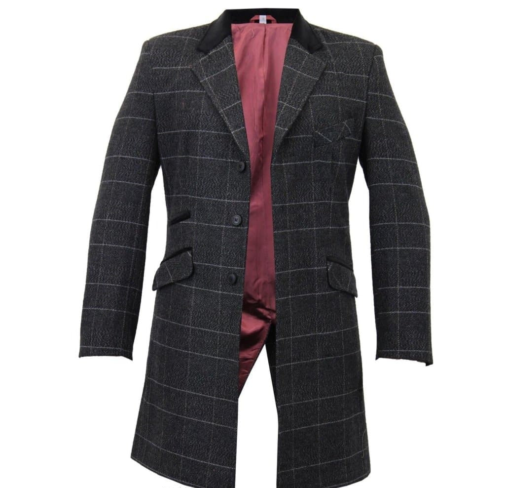 MAN Check Design Retro Mod Coat