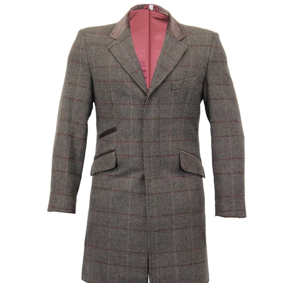 MAN Check Design Retro Mod Coat
