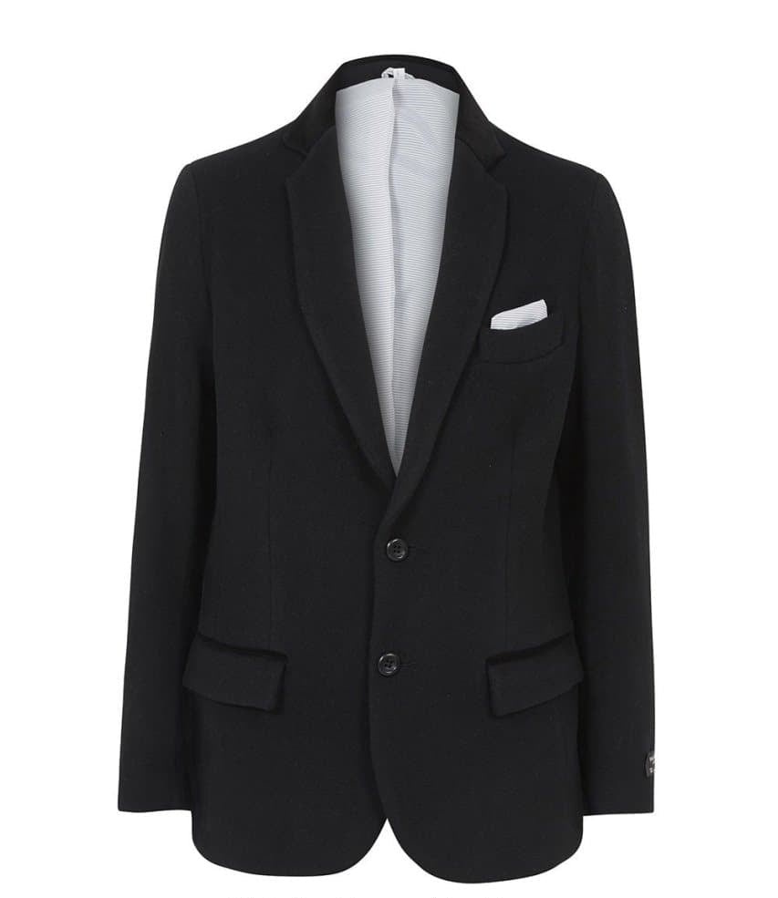 Wool Blend Velvet Trim Formal/Casual Blazer