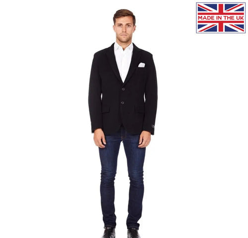 Wool Blend Velvet Trim Formal/Casual Blazer