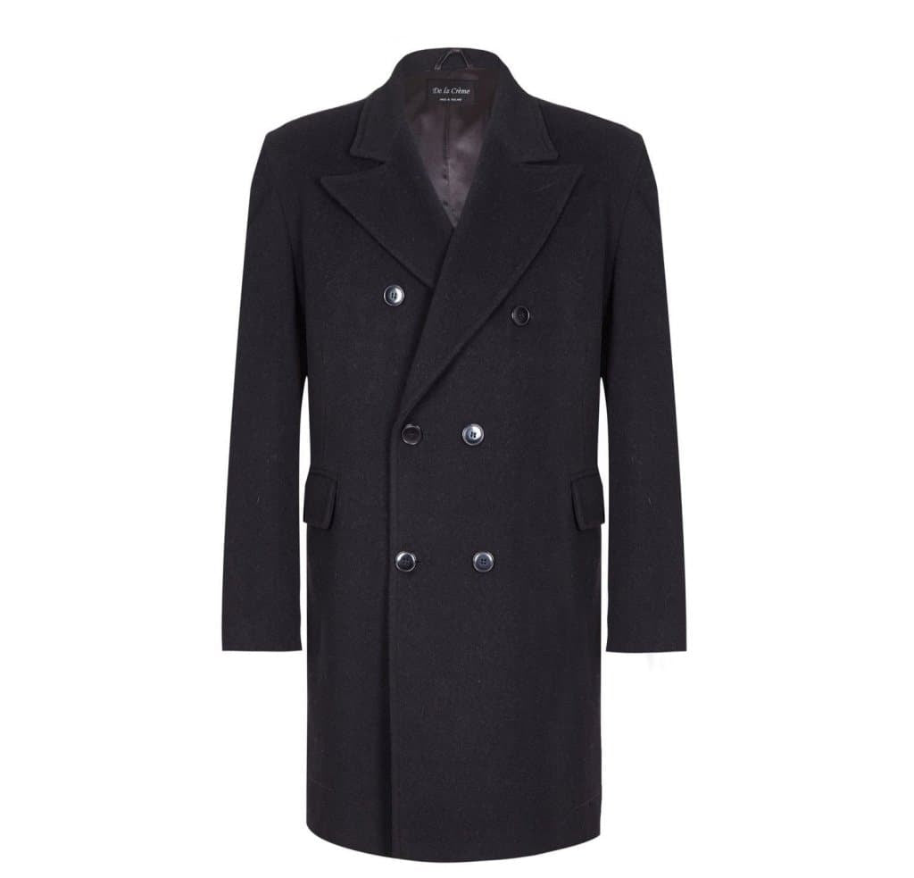 Men's Wool Blend Double Breasted Overcoat
