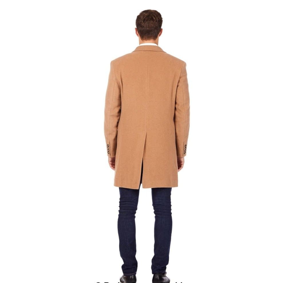 Men's Wool Blend Double Breasted Overcoat