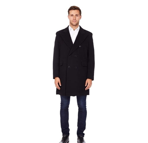 Men's Wool Blend Double Breasted Overcoat