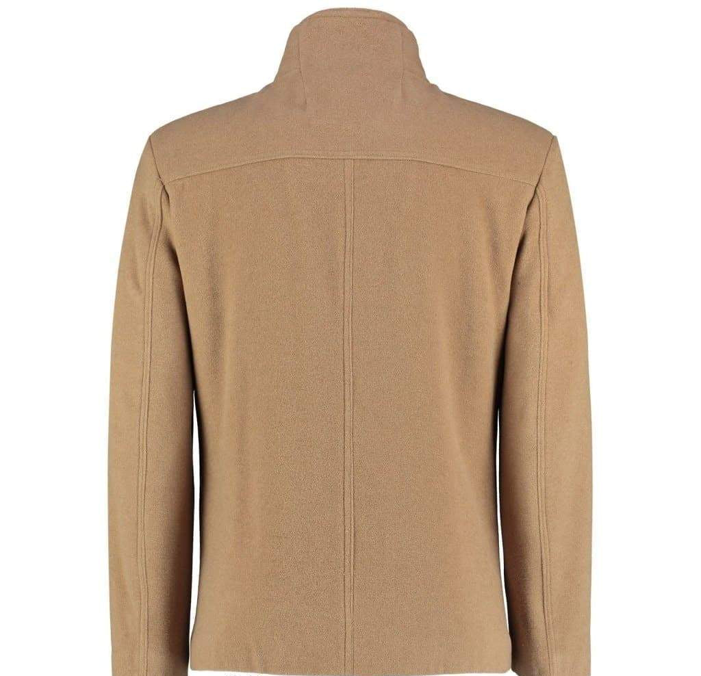 Men's Wool Blend Double Breasted Short Reefer Coat