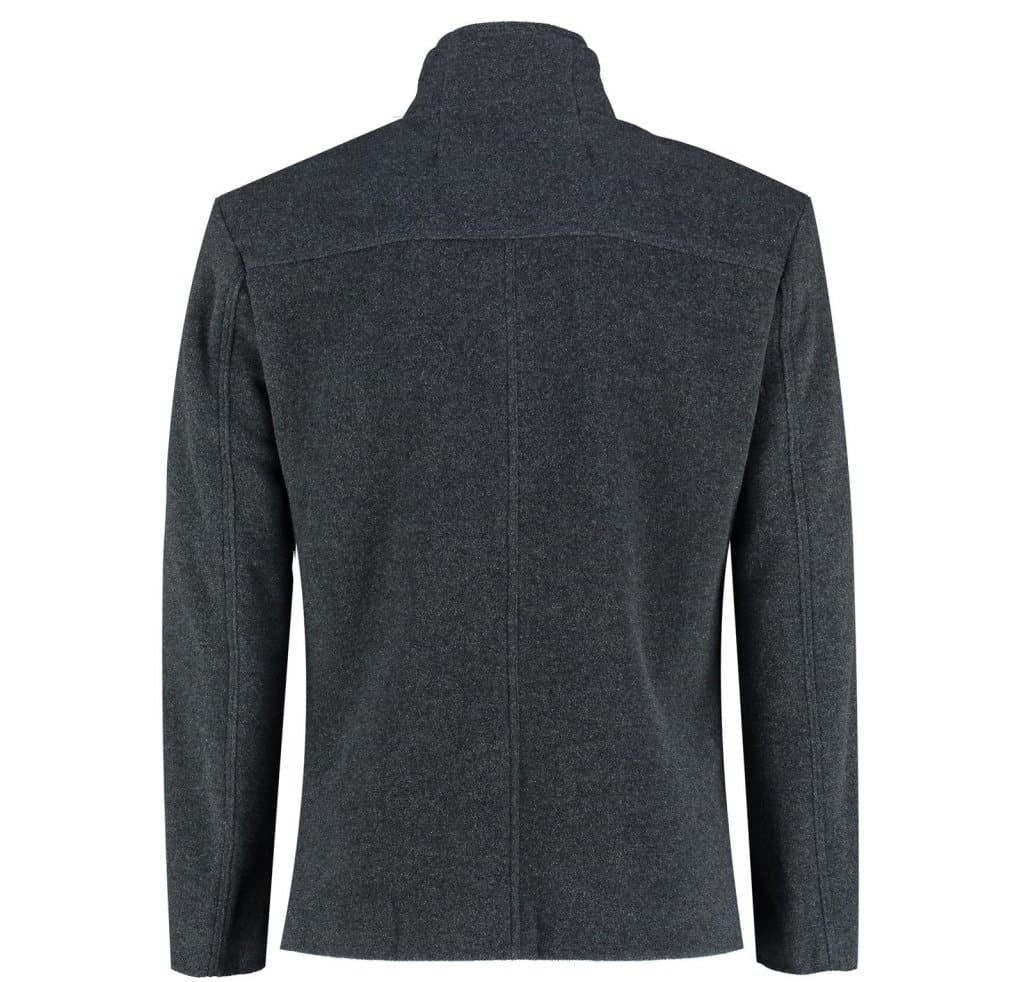 Men's Wool Blend Double Breasted Short Reefer Coat