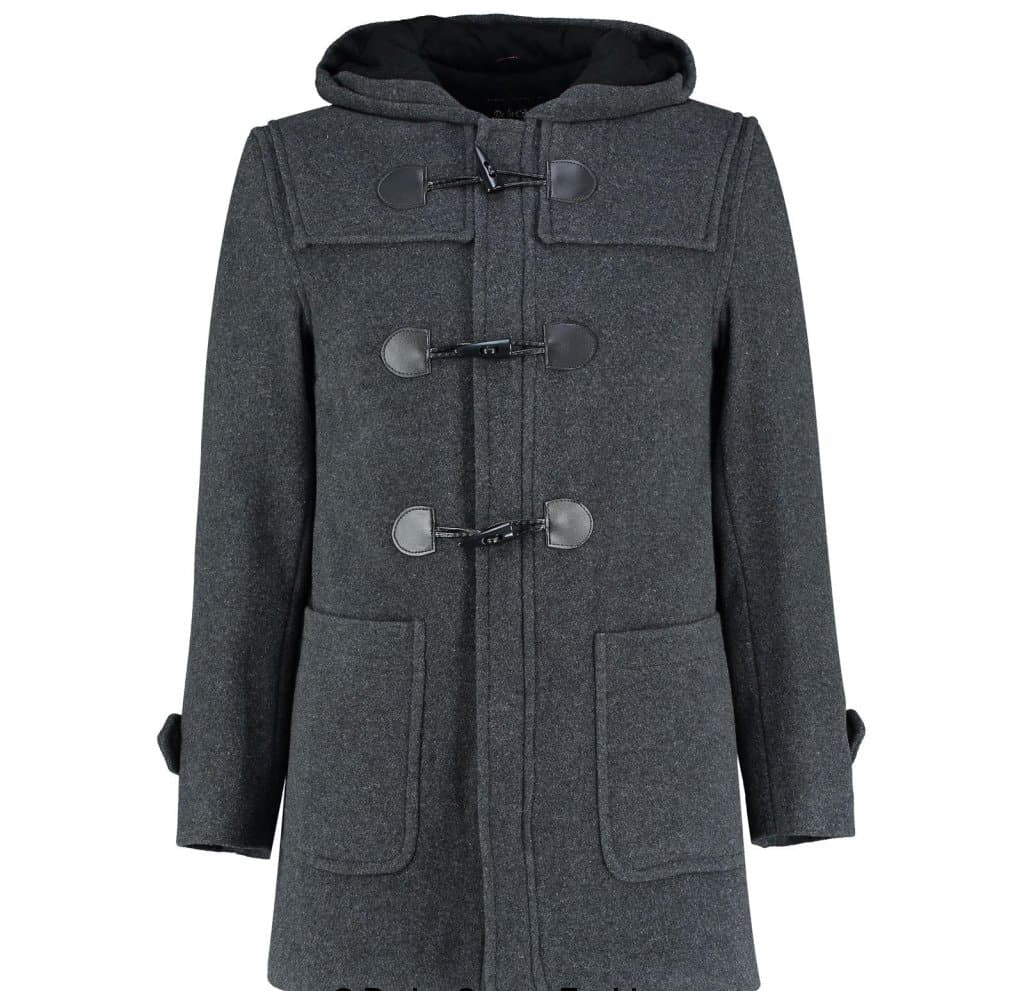 CLAREMONT - Mens Wool Blend Hooded Duffle Coat