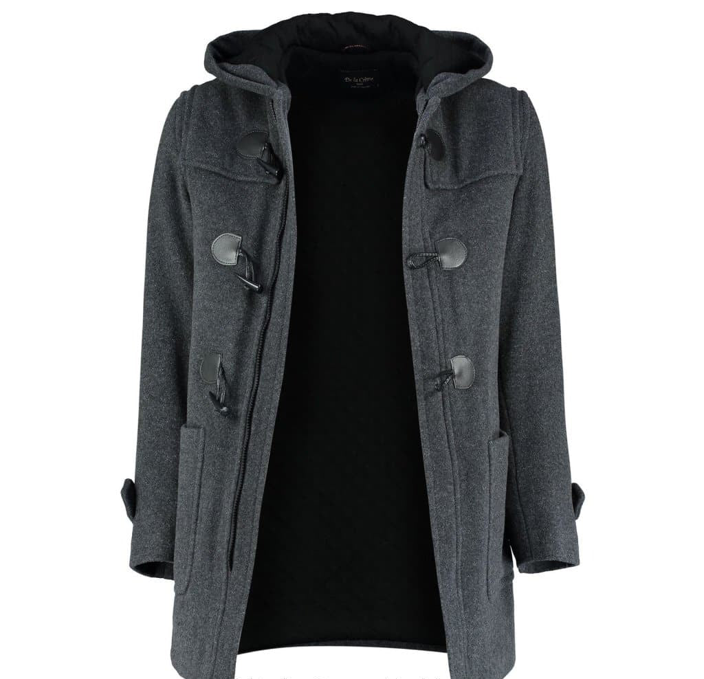 CLAREMONT - Mens Wool Blend Hooded Duffle Coat