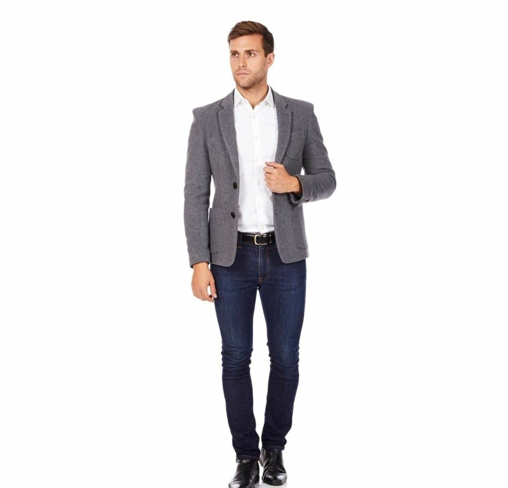 Mens Wool Blend Blazer