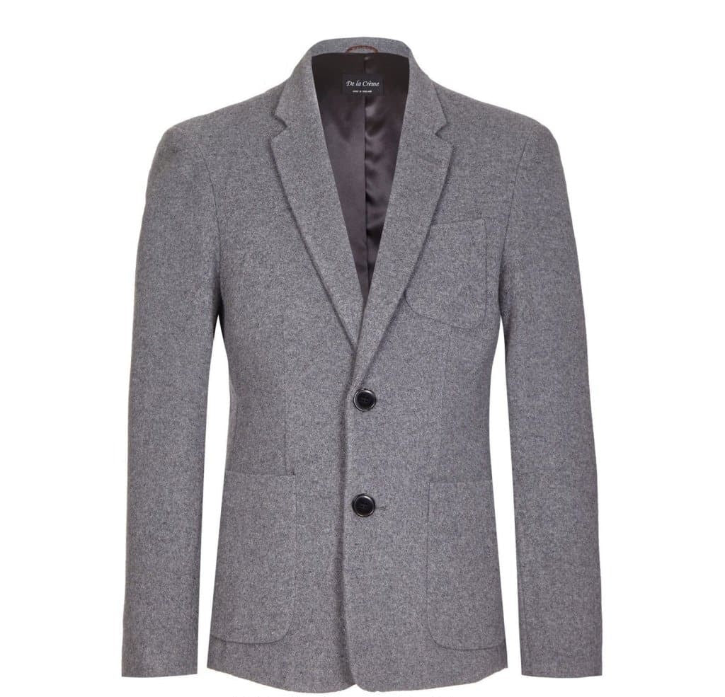 Mens Wool Blend Blazer