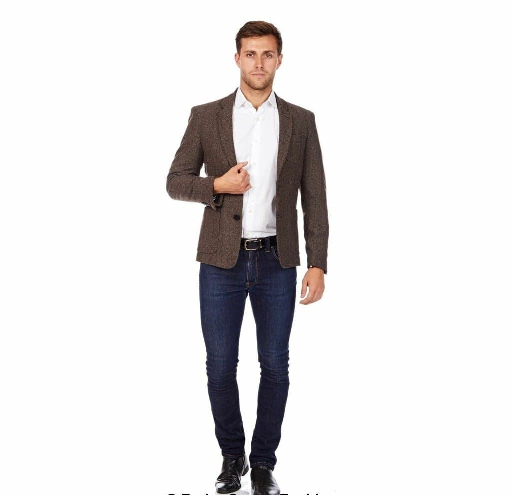 Mens Wool Blend Blazer