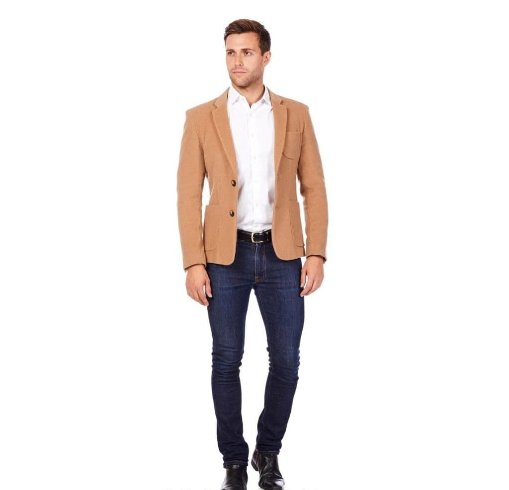 Mens Wool Blend Blazer