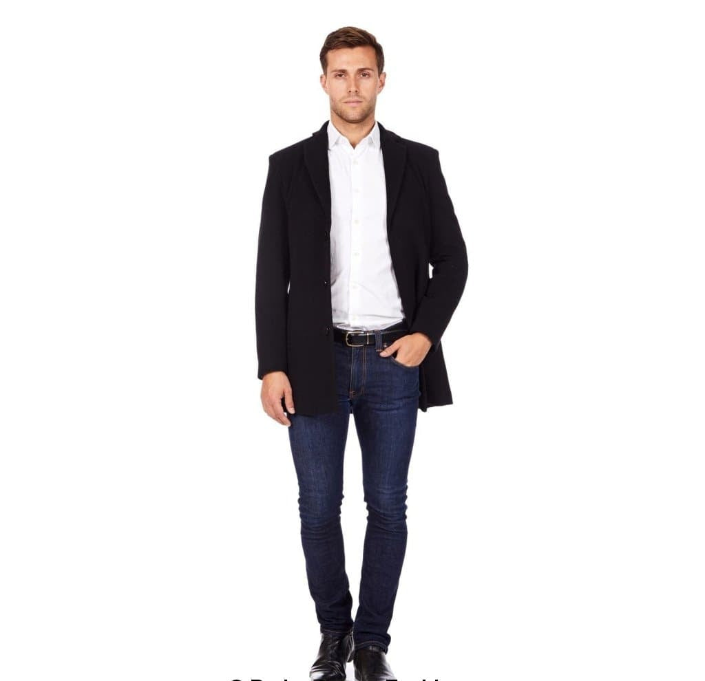 MAN - Wool Blend Covert Winter Coat