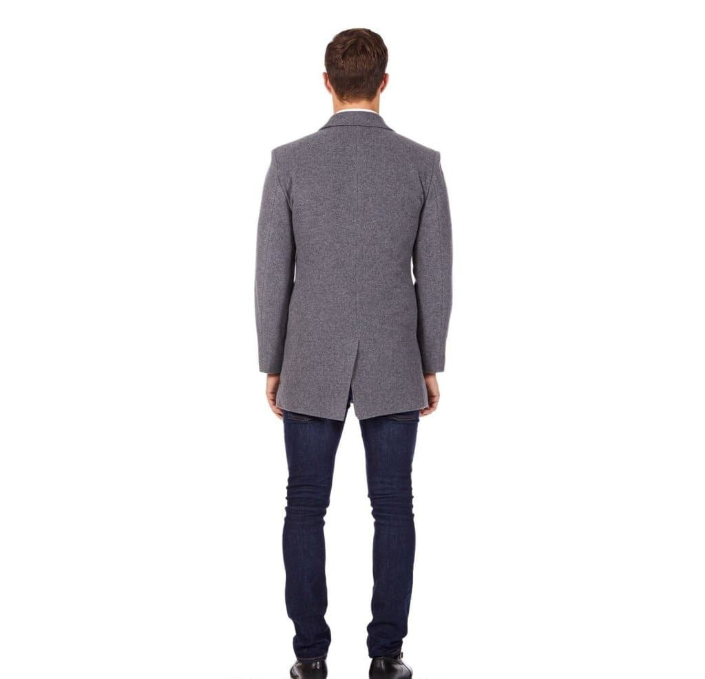 MAN - Wool Blend Covert Winter Coat