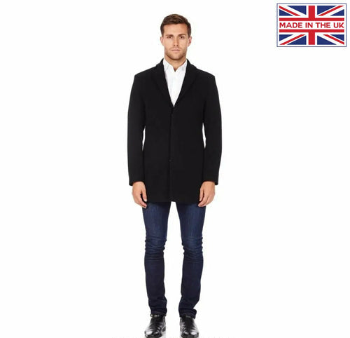 MAN - Wool Blend Covert Winter Coat