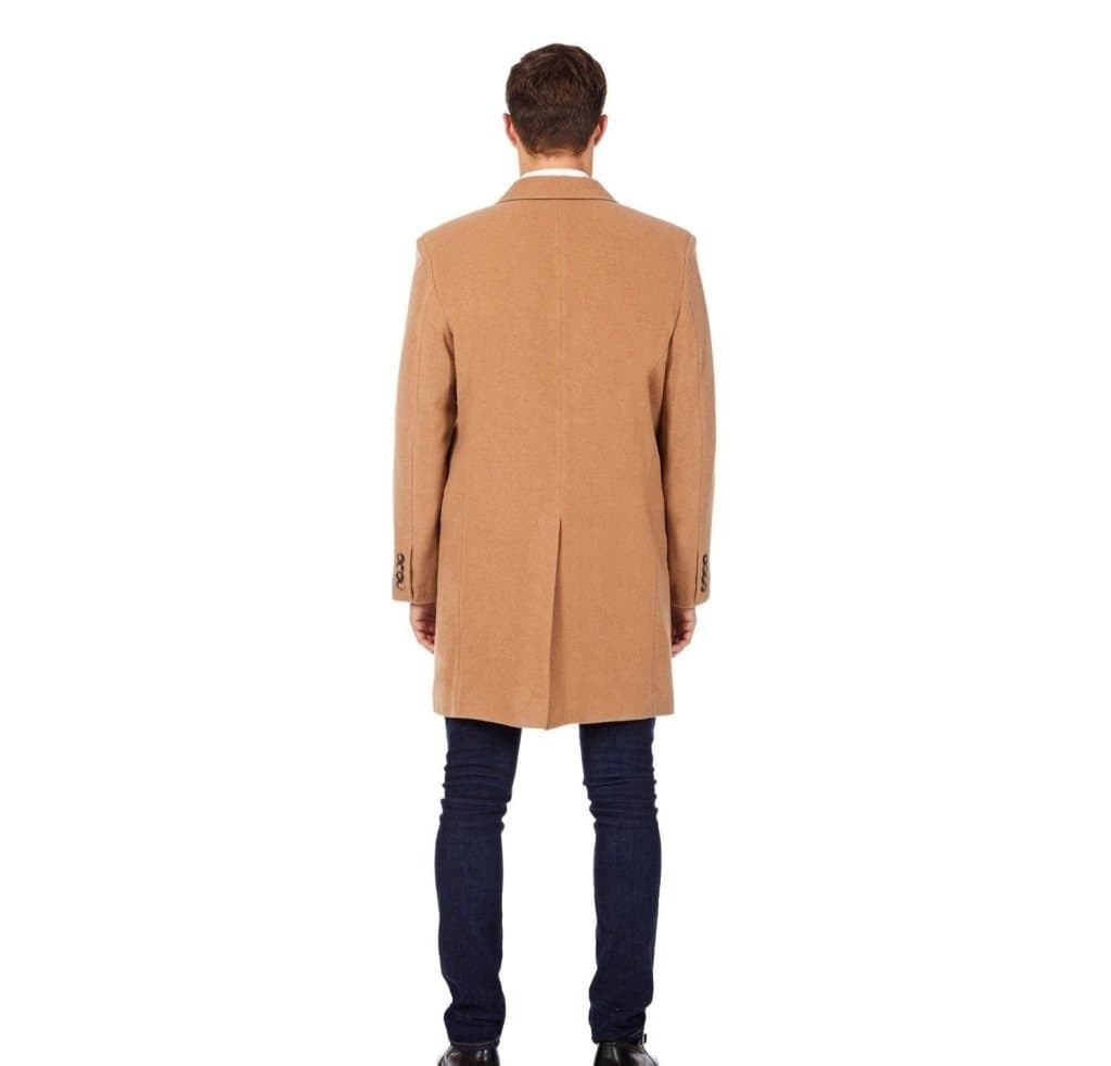 Wool Blend Single Breasted Retro Mod Coat