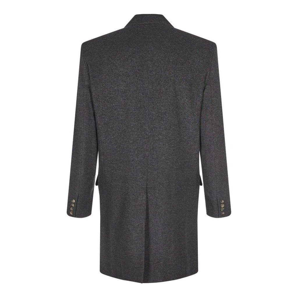 Wool Blend Single Breasted Retro Mod Coat