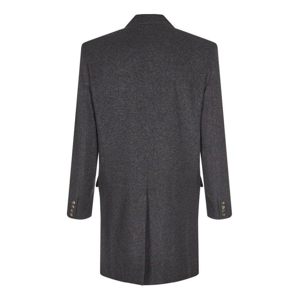 Wool Blend Single Breasted Retro Mod Coat