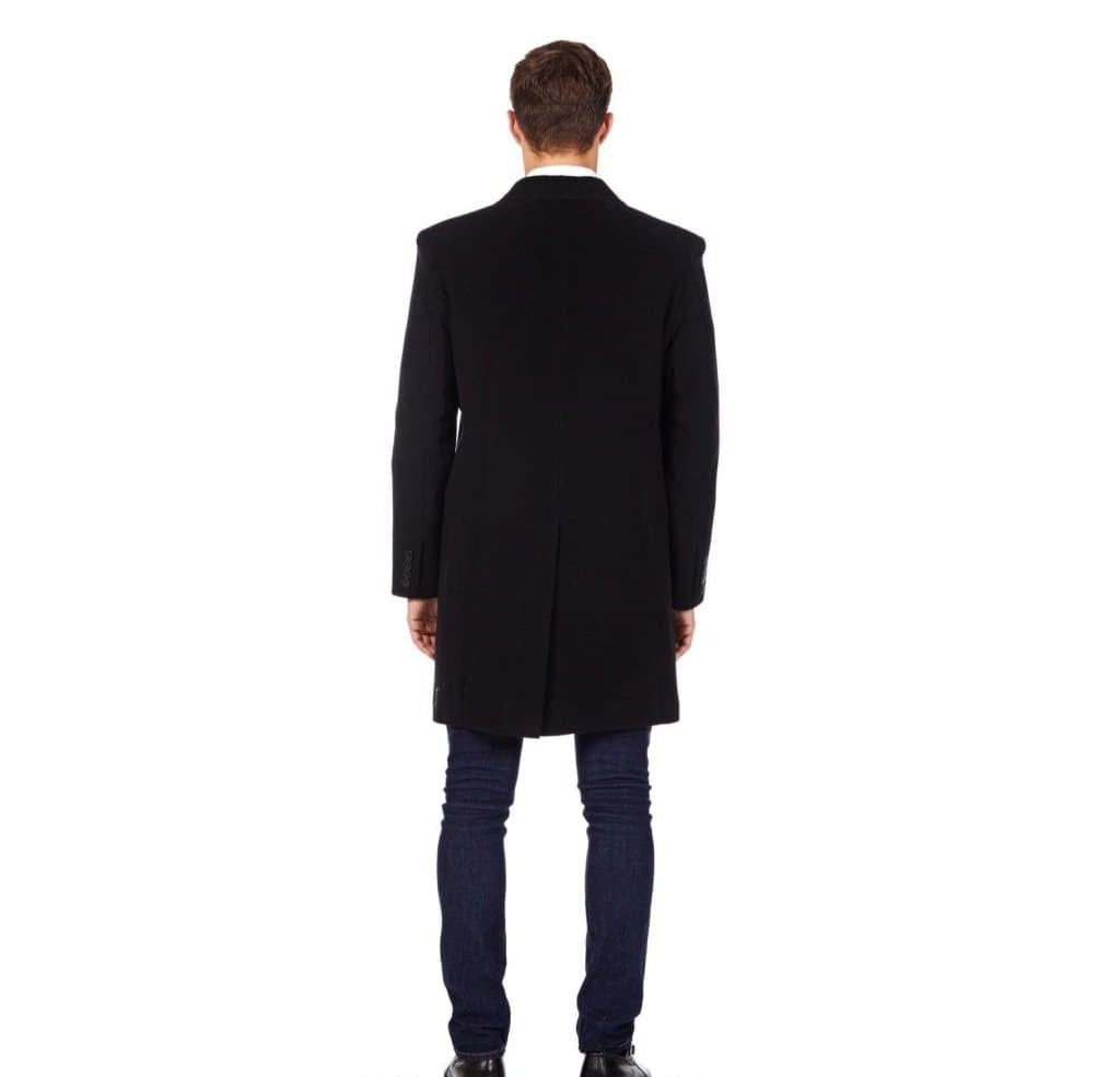 Wool Blend Single Breasted Retro Mod Coat