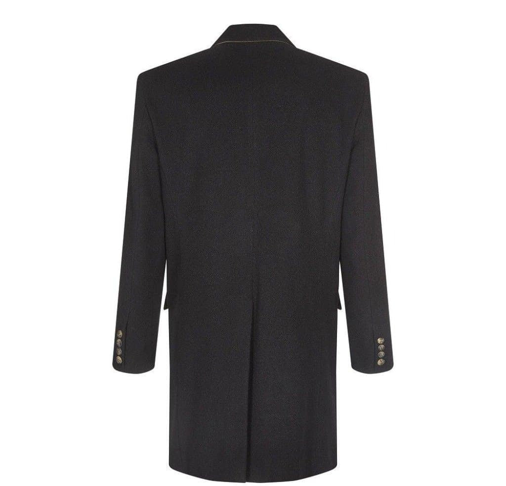 Wool Blend Single Breasted Retro Mod Coat