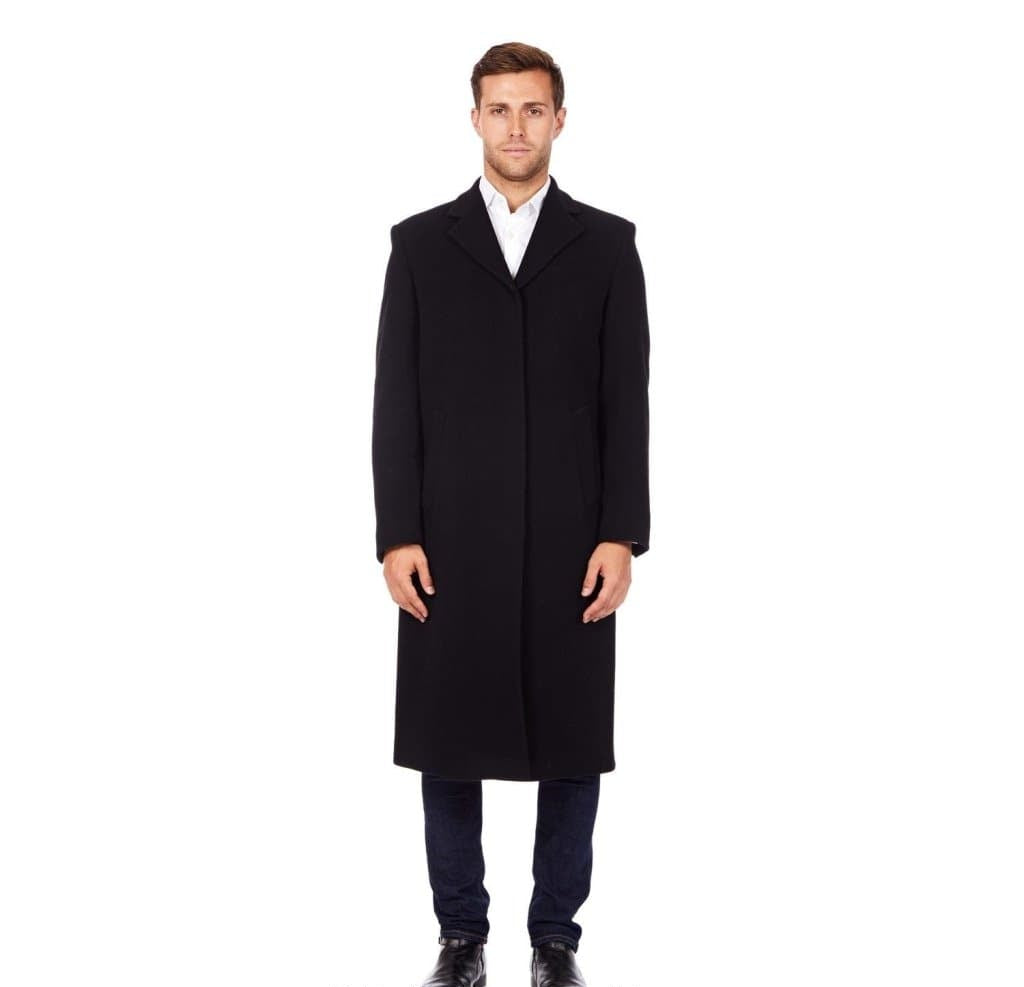 MAN Wool & Cashmere Blend Covert Long Coat