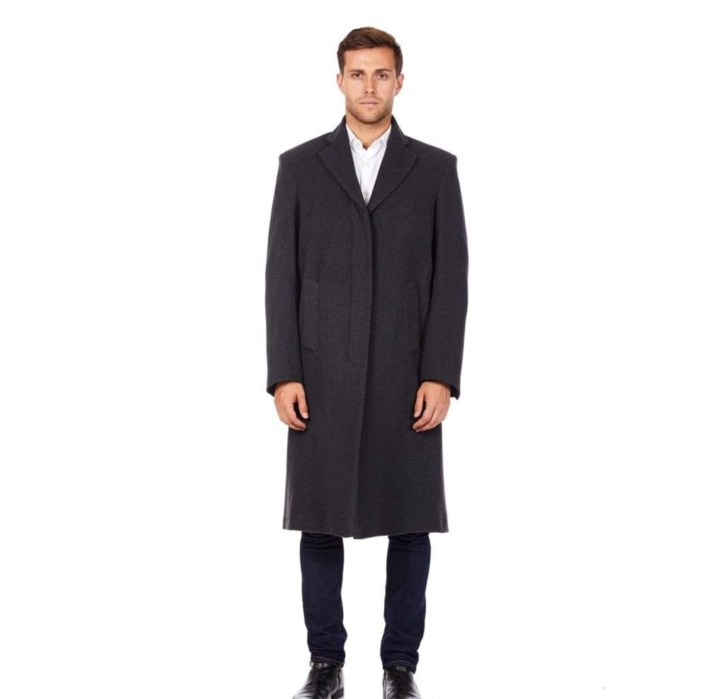 MAN Wool & Cashmere Blend Covert Long Coat
