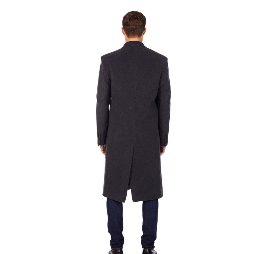 MAN Wool & Cashmere Blend Covert Long Coat