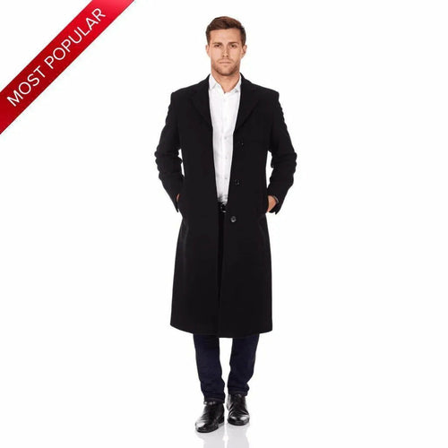 MAN Wool & Cashmere Blend Covert Long Coat