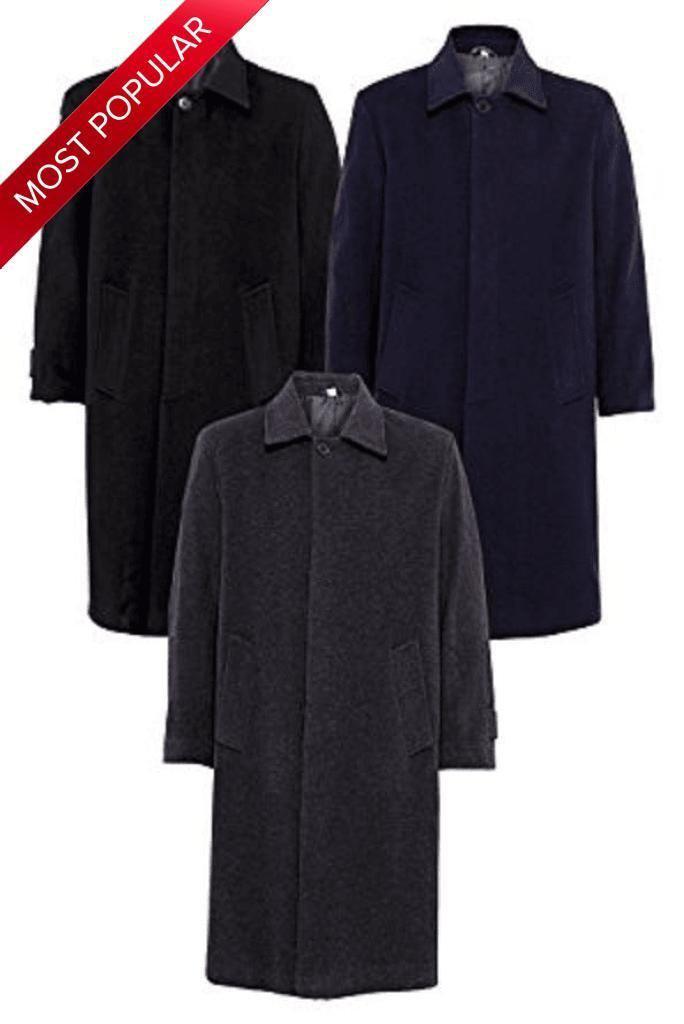 Wool & Cashmere Long Formal Overcoat