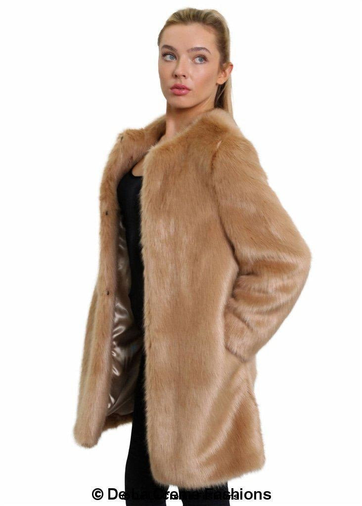 Women's Faux Fur Classic Coat