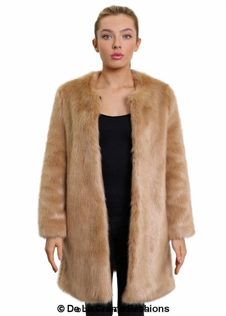 Women's Faux Fur Classic Coat