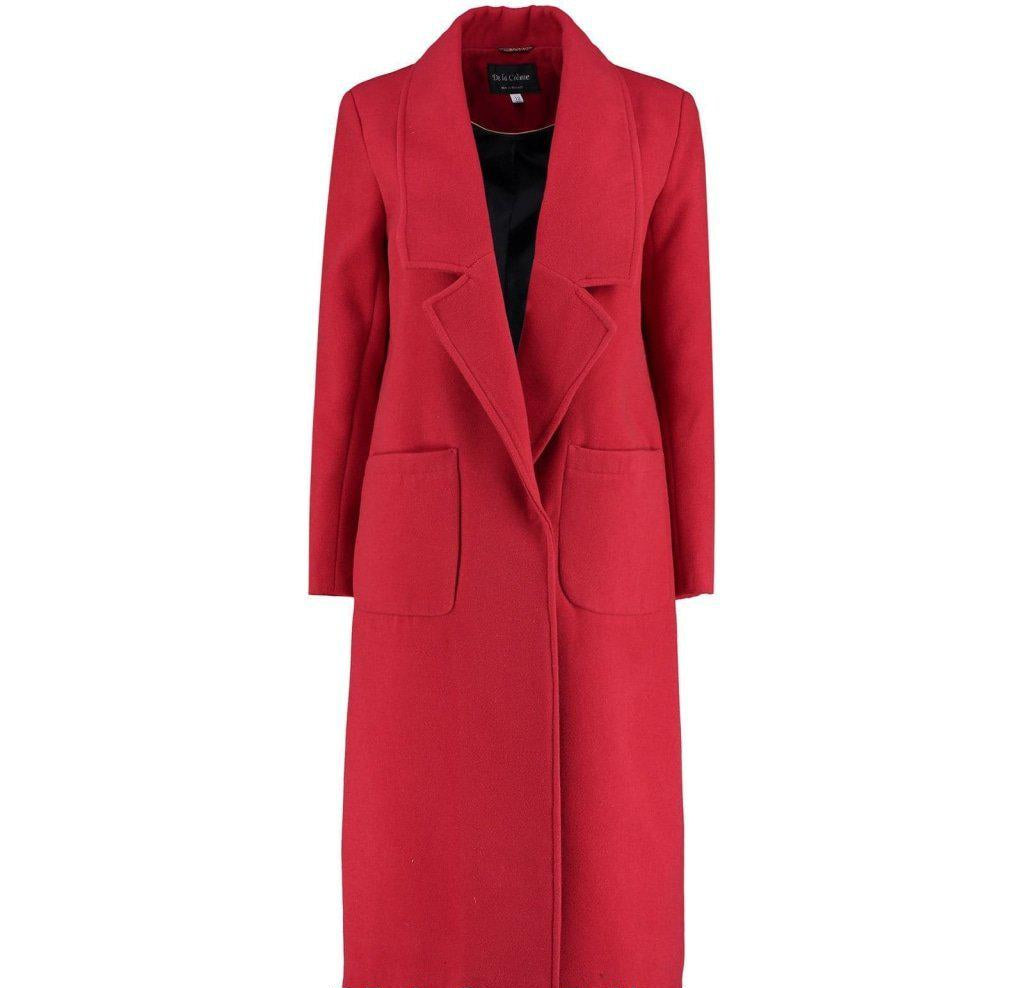 Womens Faux Wool Wrap Coat