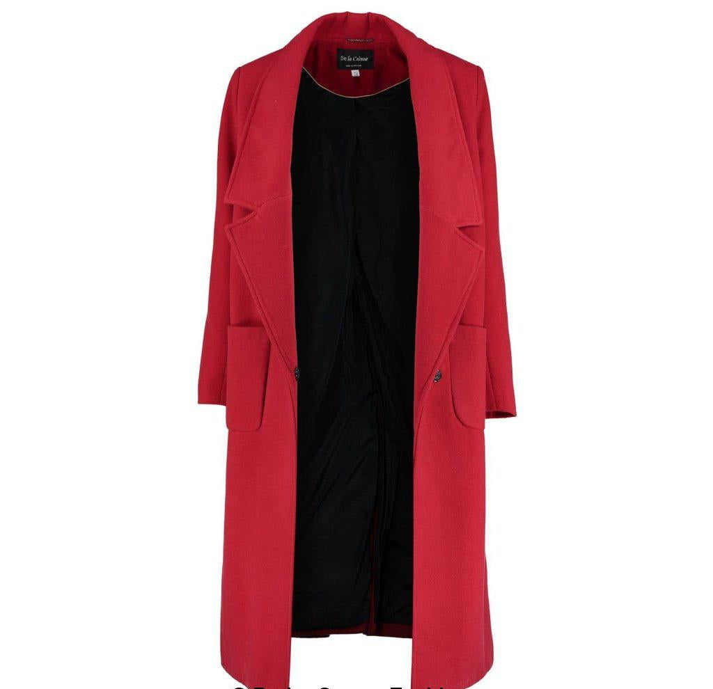 Womens Faux Wool Wrap Coat