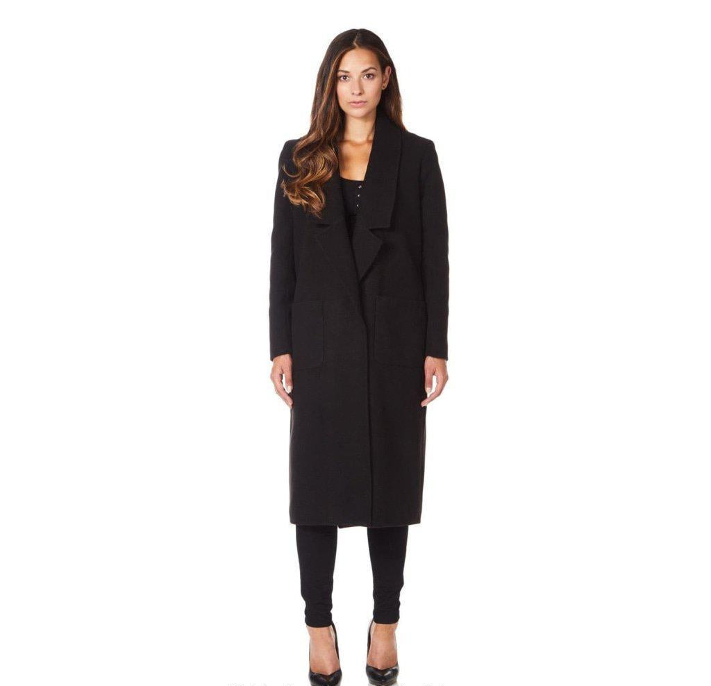 Womens Faux Wool Wrap Coat