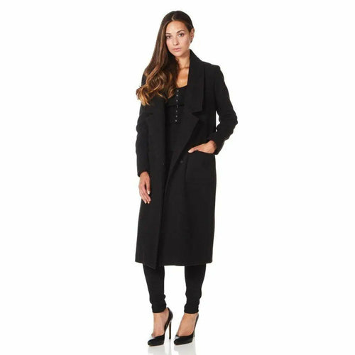 Womens Faux Wool Wrap Coat