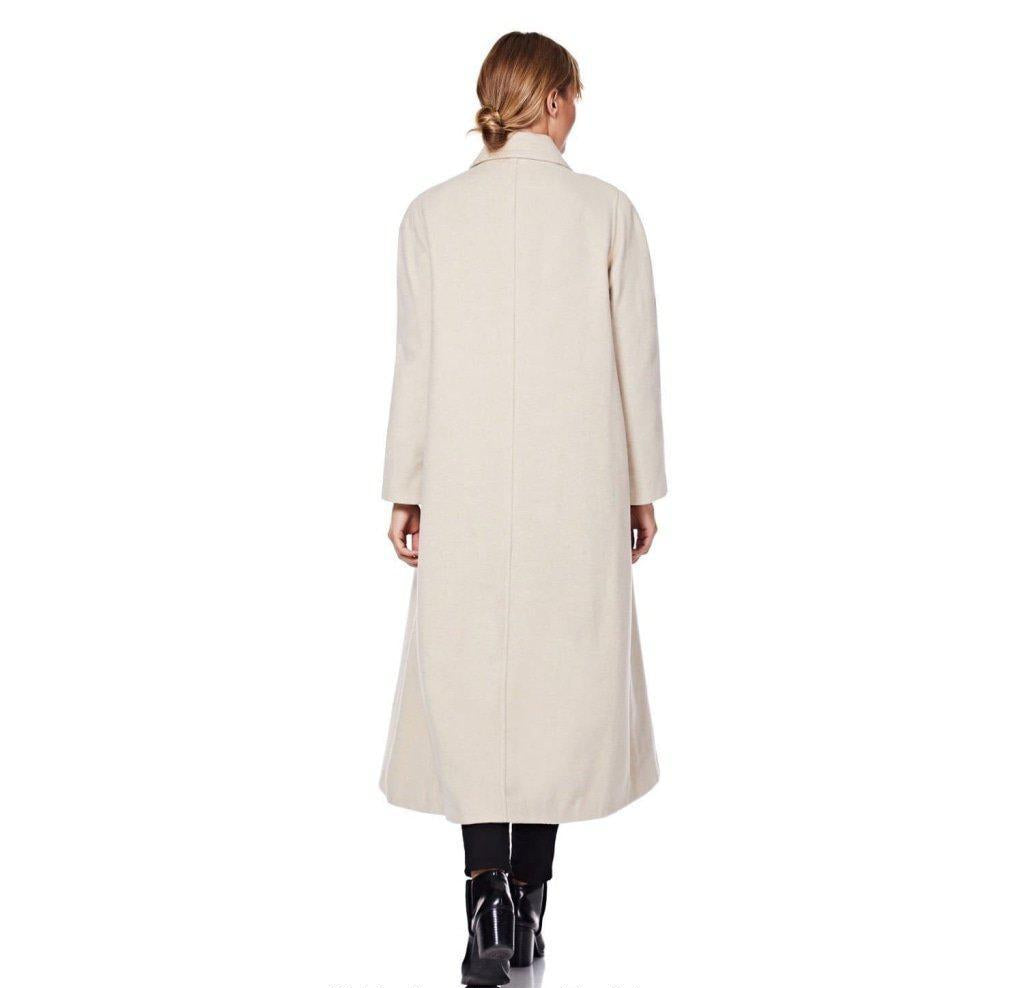 Curve Wool & Cashmere Blend Plus Size Long Coat