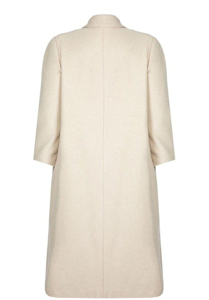 Curve Wool & Cashmere Blend Plus Size Long Coat