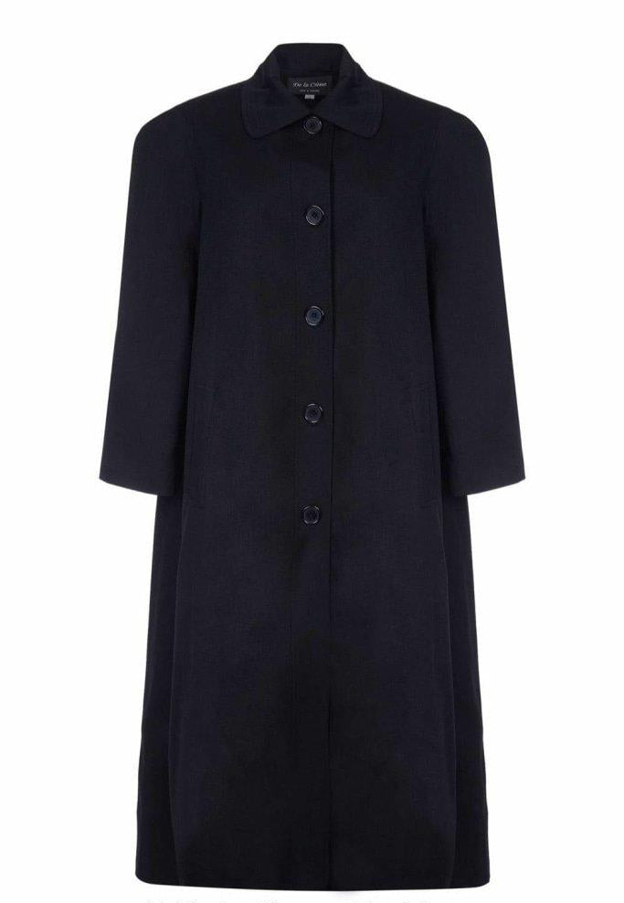 Curve Wool & Cashmere Blend Plus Size Long Coat