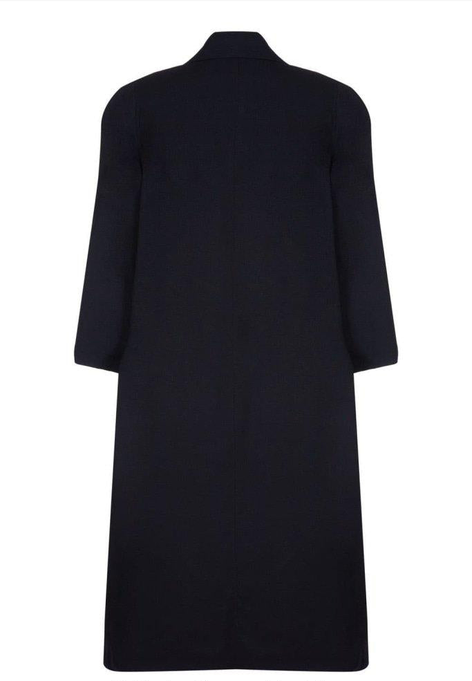 Curve Wool & Cashmere Blend Plus Size Long Coat