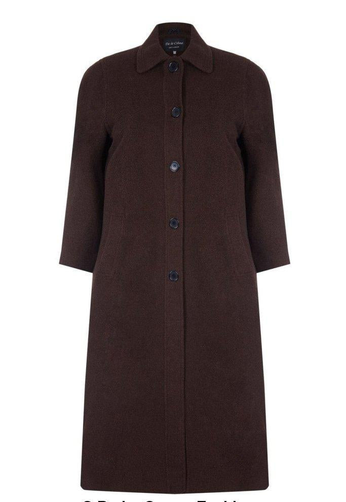 Curve Wool & Cashmere Blend Plus Size Long Coat