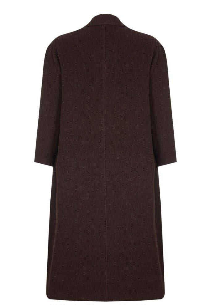 Curve Wool & Cashmere Blend Plus Size Long Coat