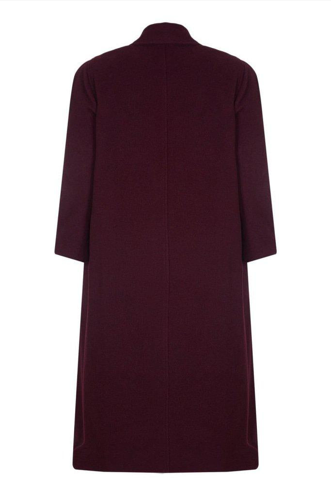Curve Wool & Cashmere Blend Plus Size Long Coat