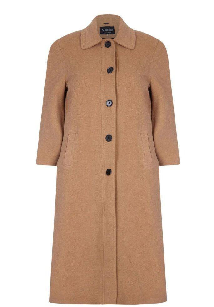 Curve Wool & Cashmere Blend Plus Size Long Coat
